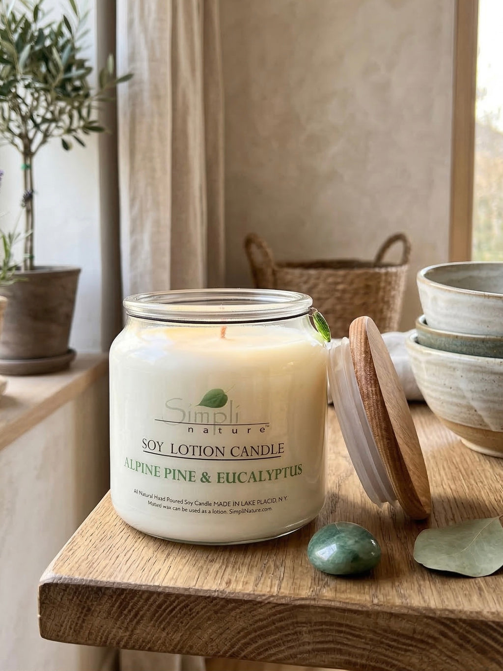 Alpine Pine & Eucalyptus Soy Lotion Candle