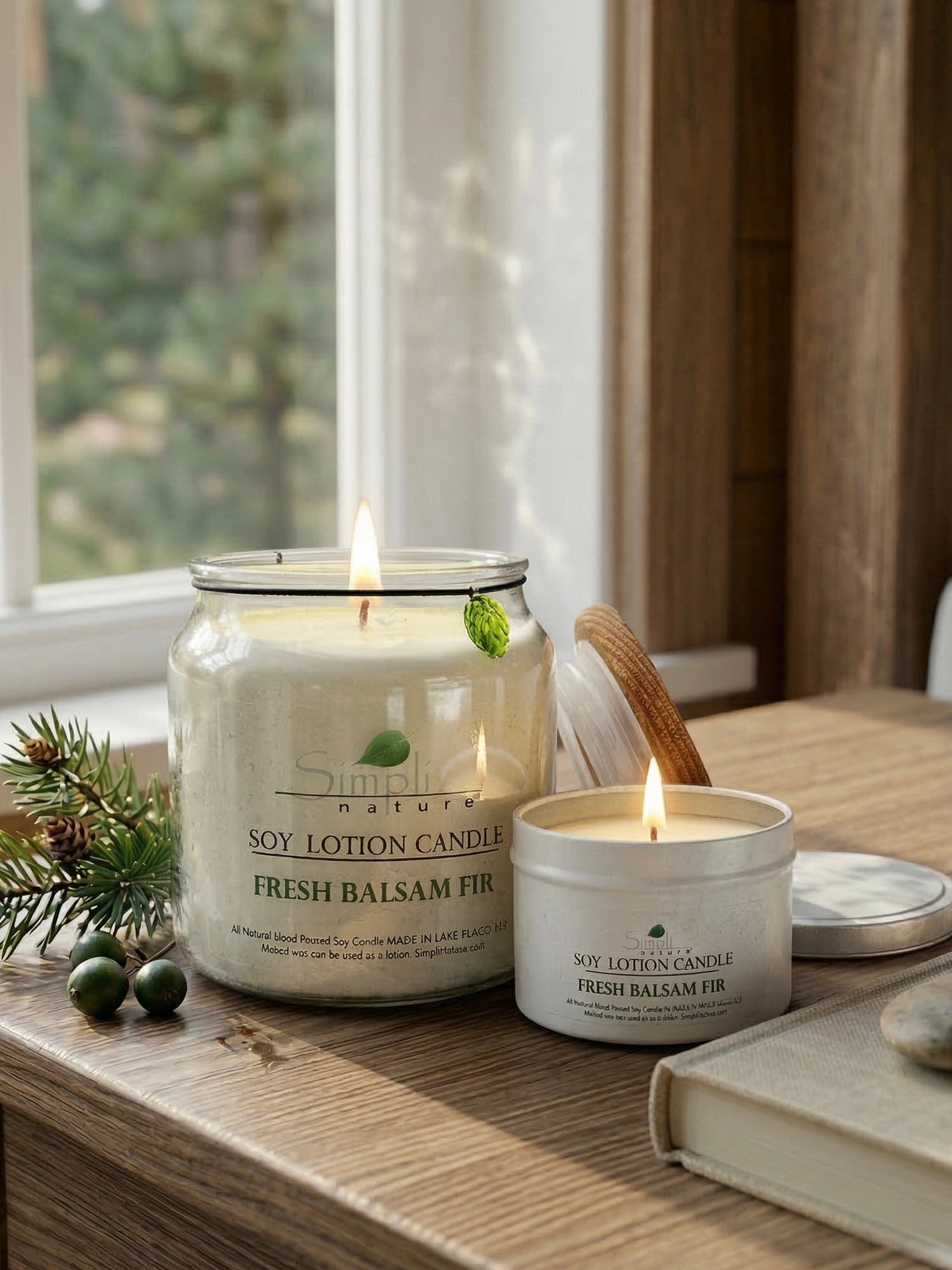 Balsam Fir Soy Lotion Candle