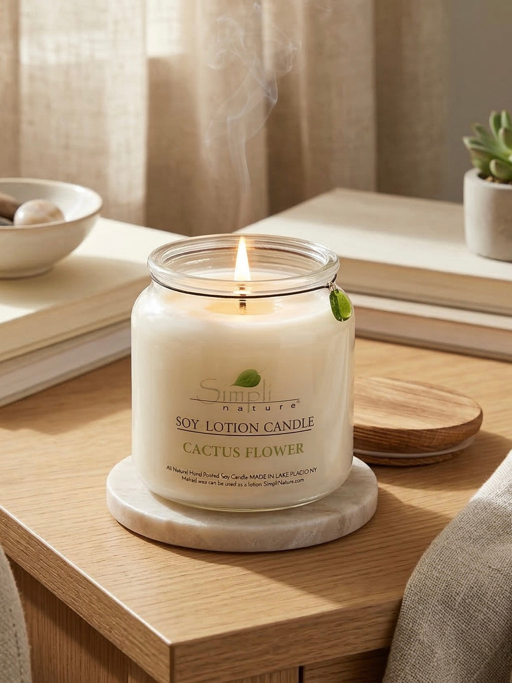 Cactus Flower Soy Lotion Candle