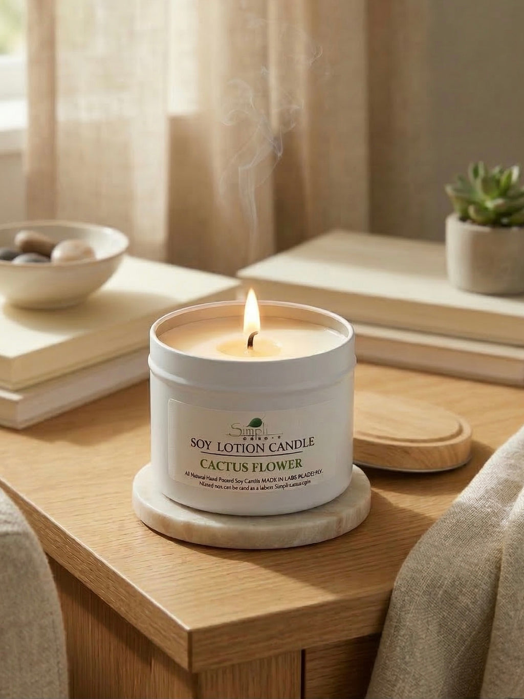 Cactus Flower Soy Lotion Candle