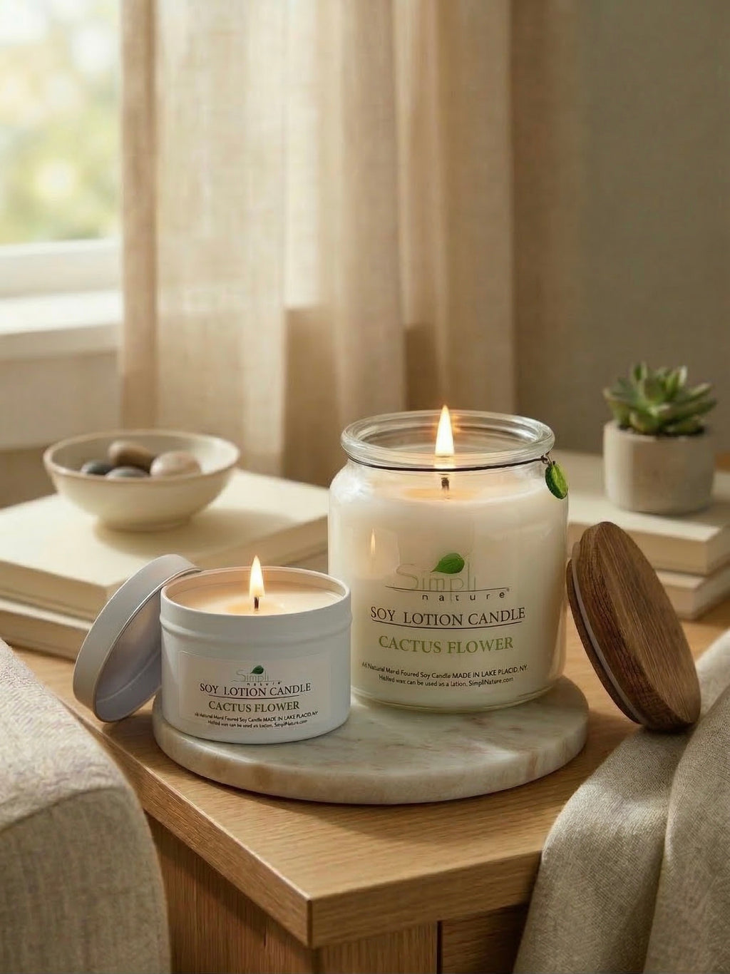 Cactus Flower Soy Lotion Candle