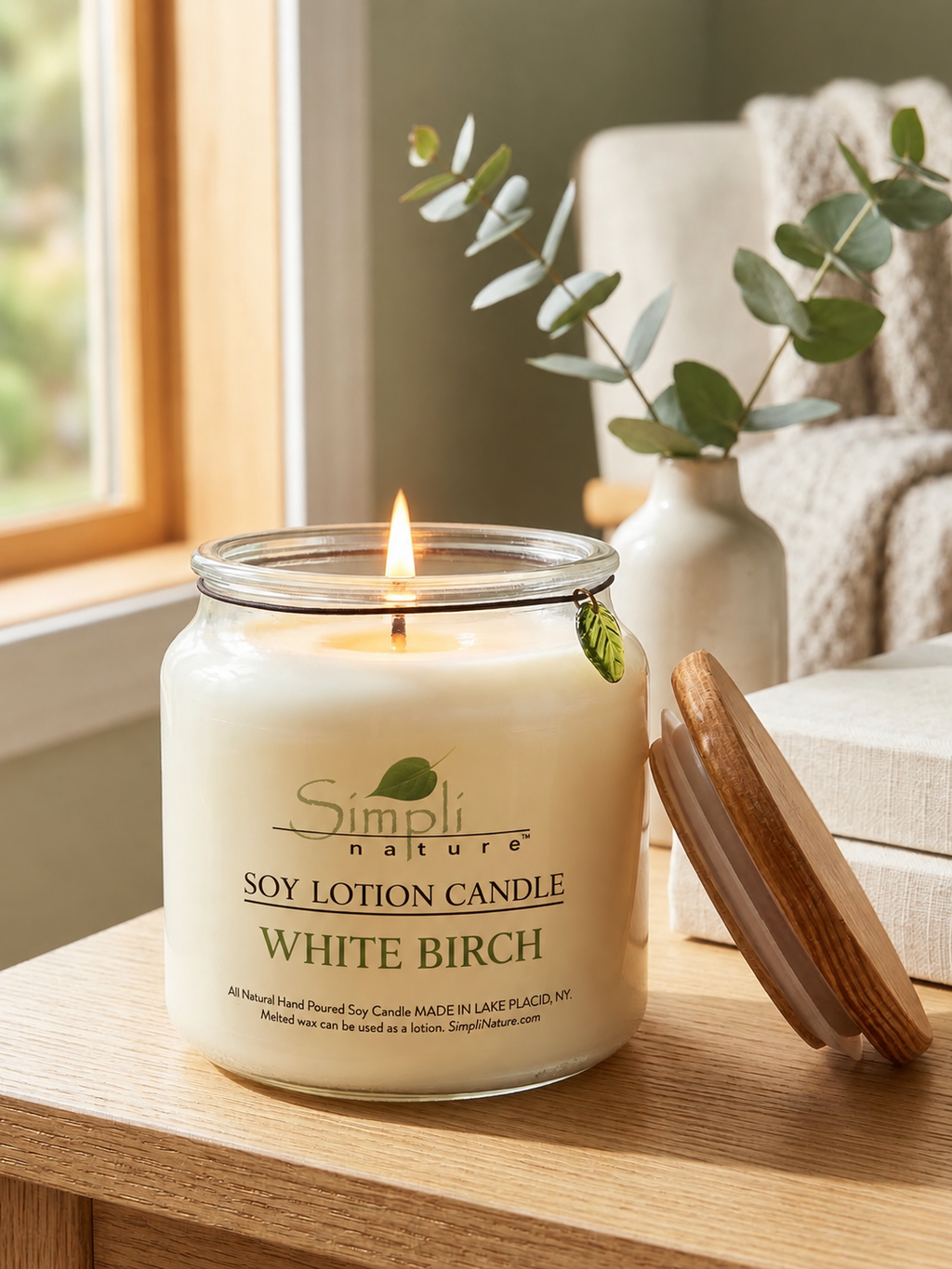 White Birch Soy Lotion Candle