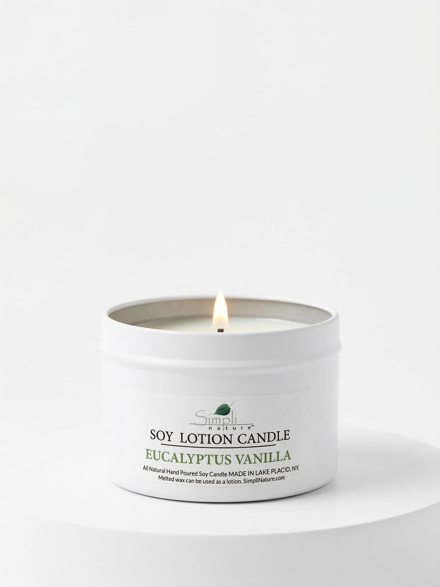 Eucalyptus & Vanilla Soy Lotion Candle