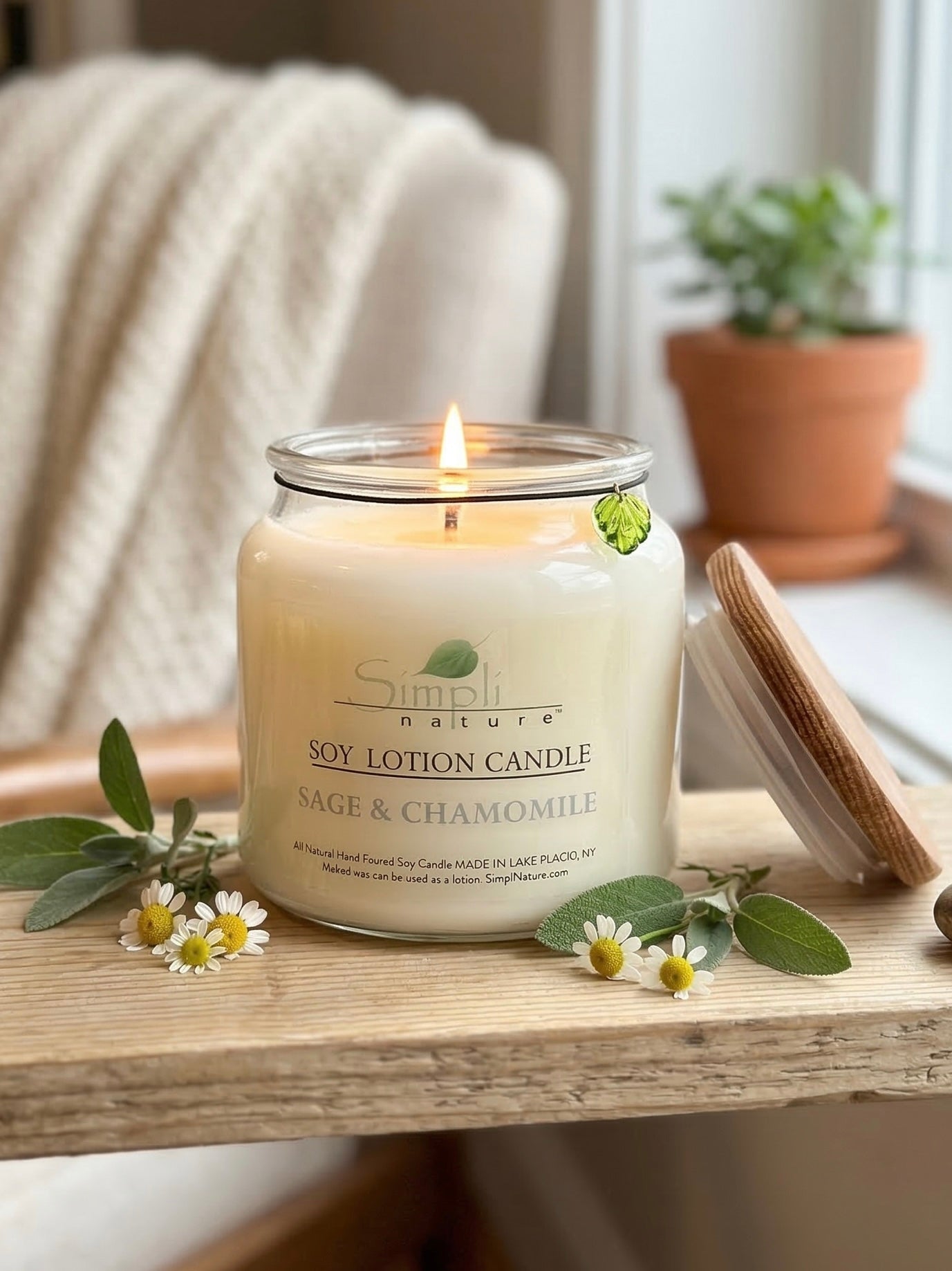 Sage & Chamomile Soy Lotion Candle