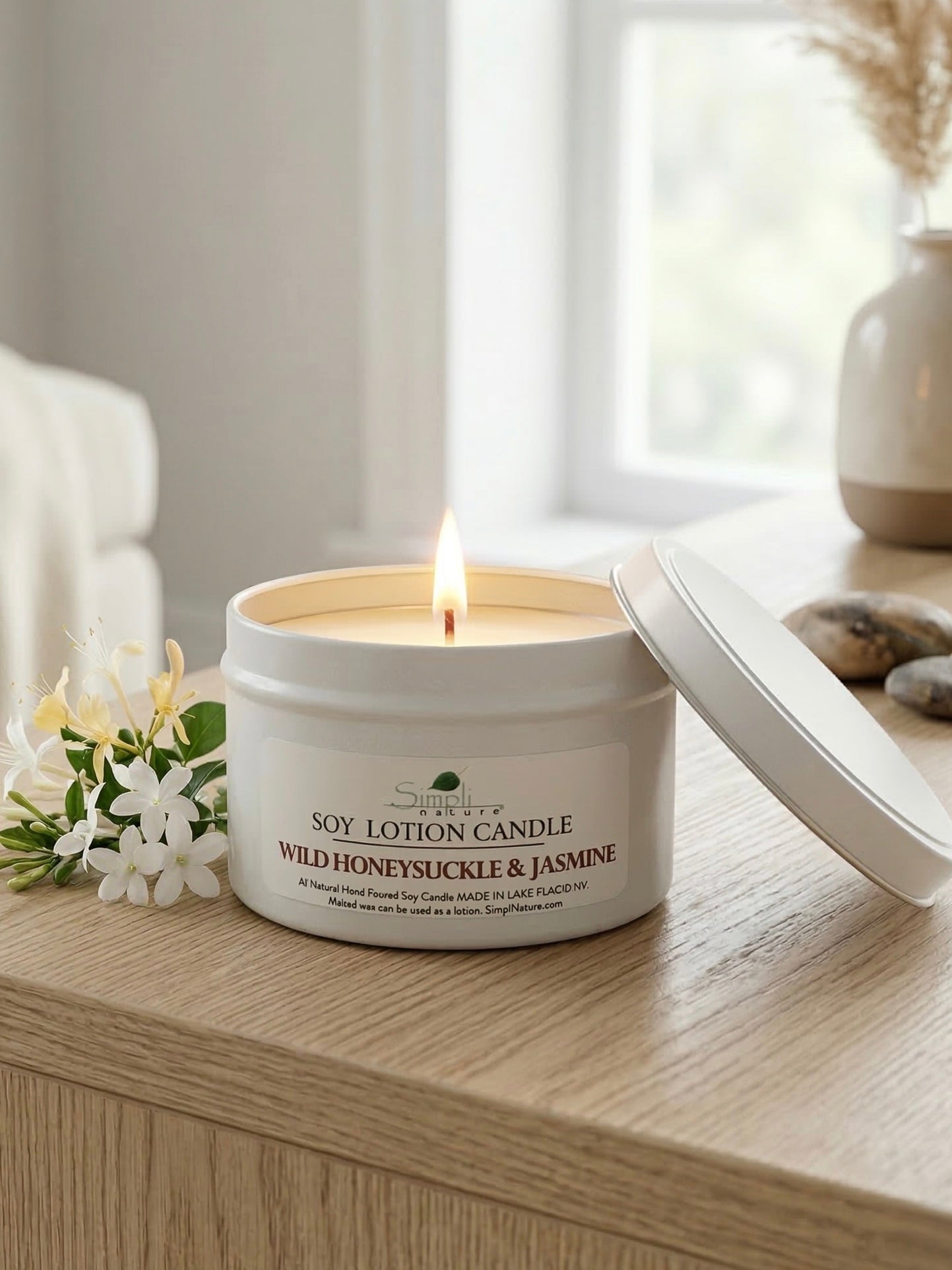 Wild Honeysuckle & Jasmine Soy Lotion Candle