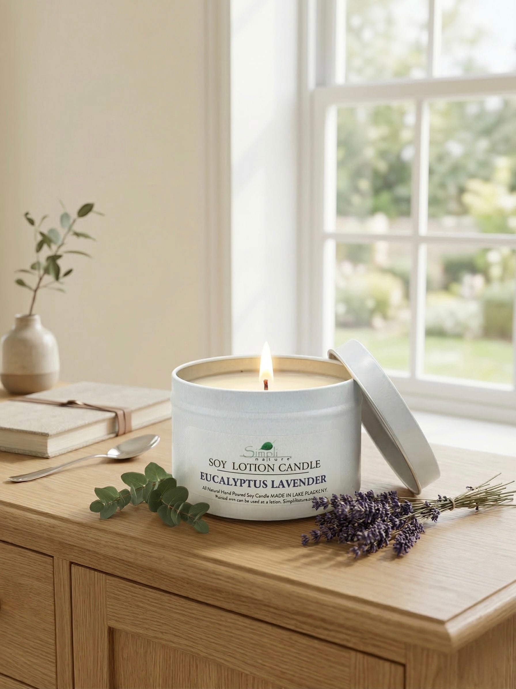 Eucalyptus & Lavender Soy Lotion Candle