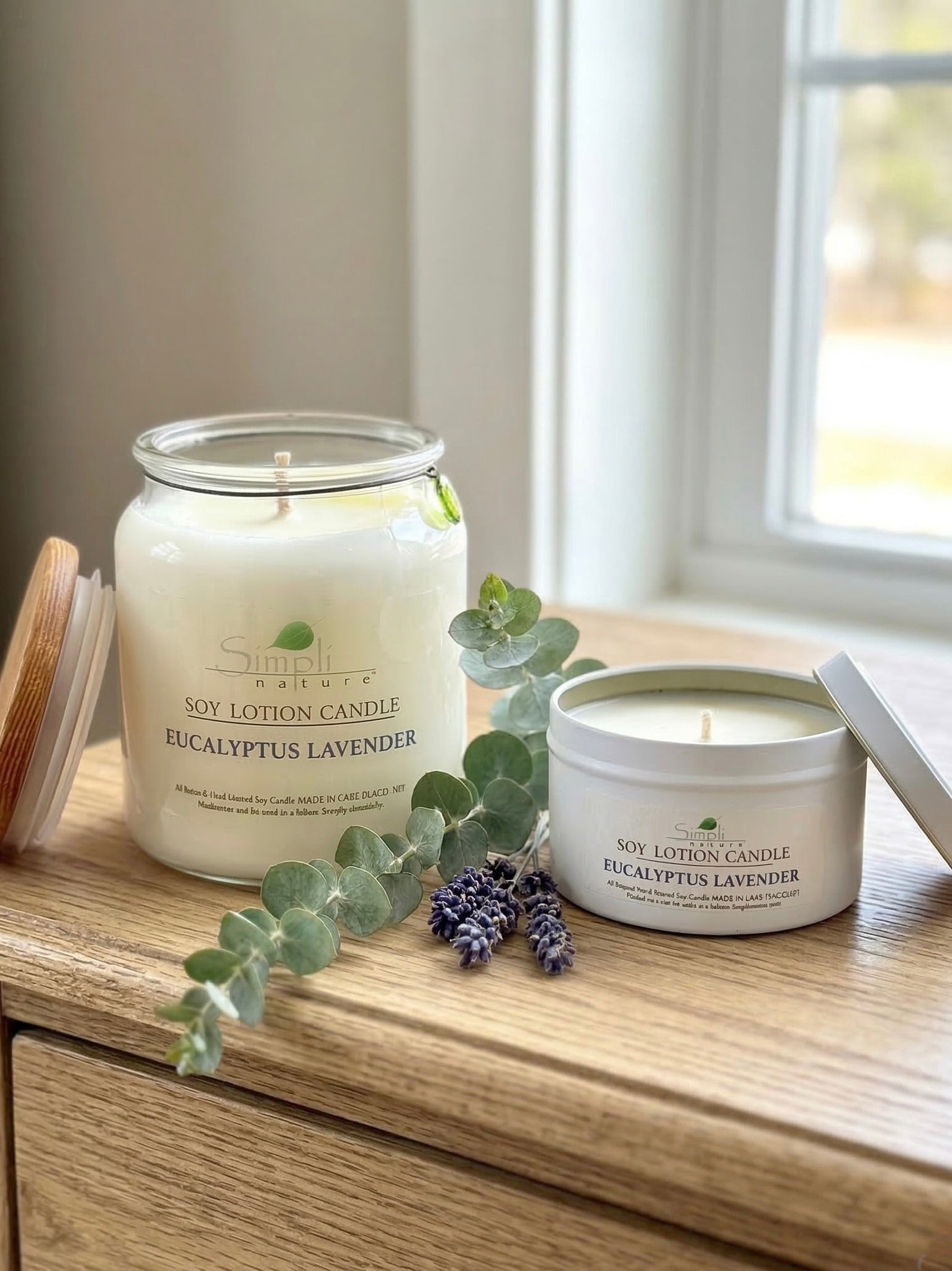 Eucalyptus & Lavender Soy Lotion Candle