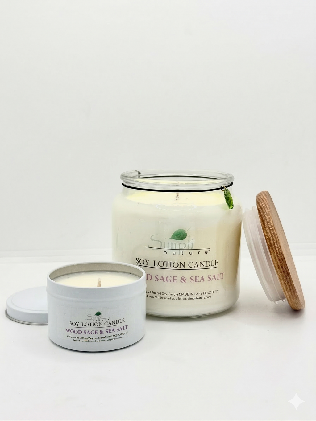 Wood, Sage & Sea Salt Soy Lotion Candle