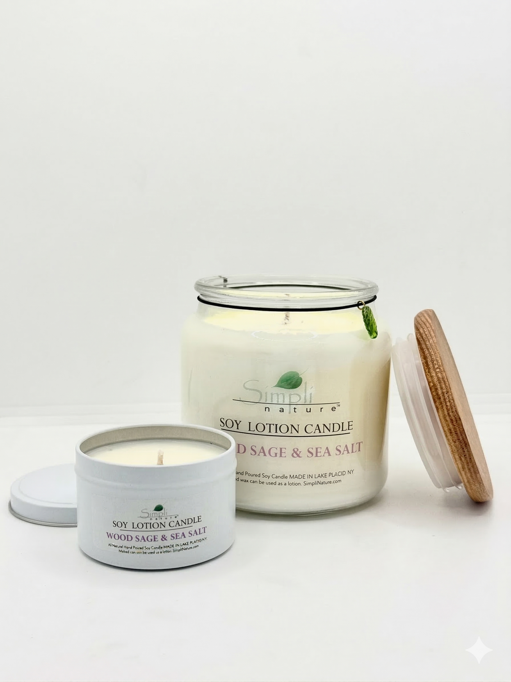 Wood, Sage & Sea Salt Soy Lotion Candle