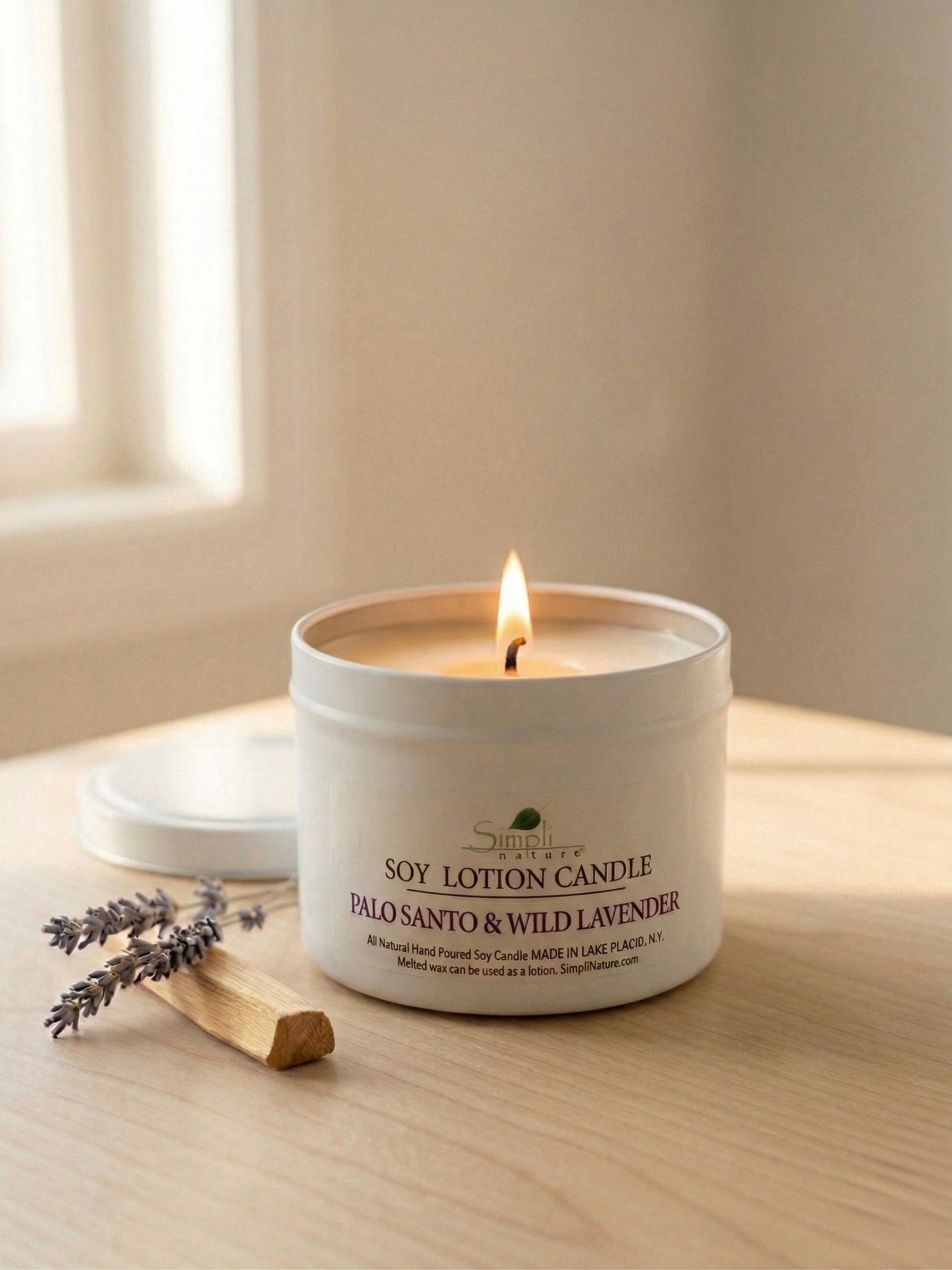 Palo Santo & Wild Lavender Soy Lotion Candle