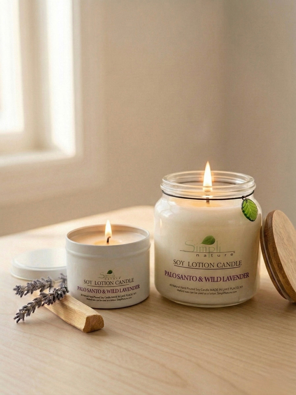 Palo Santo & Wild Lavender Soy Lotion Candle