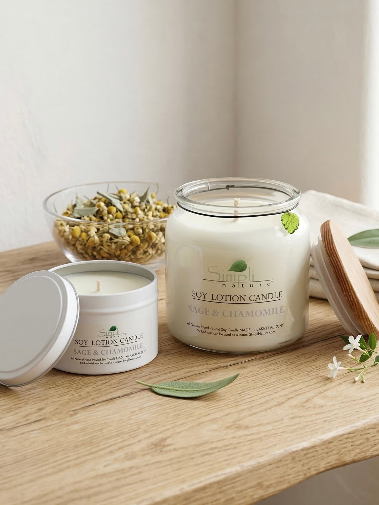 Sage & Chamomile Soy Lotion Candle