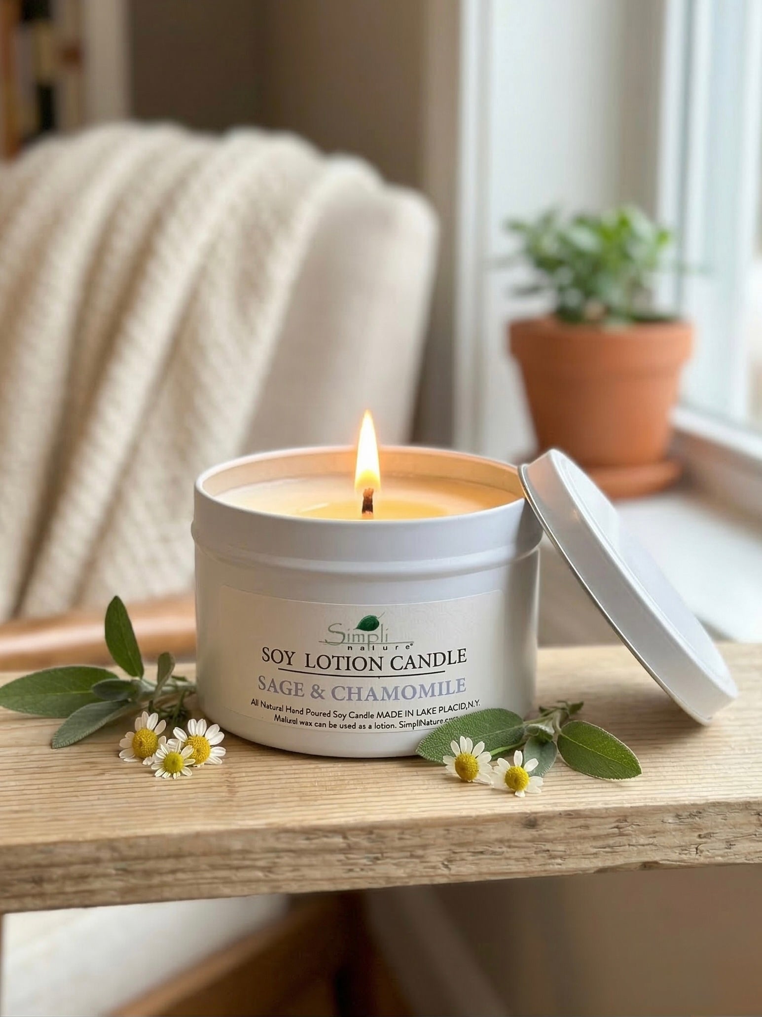 Sage & Chamomile Soy Lotion Candle