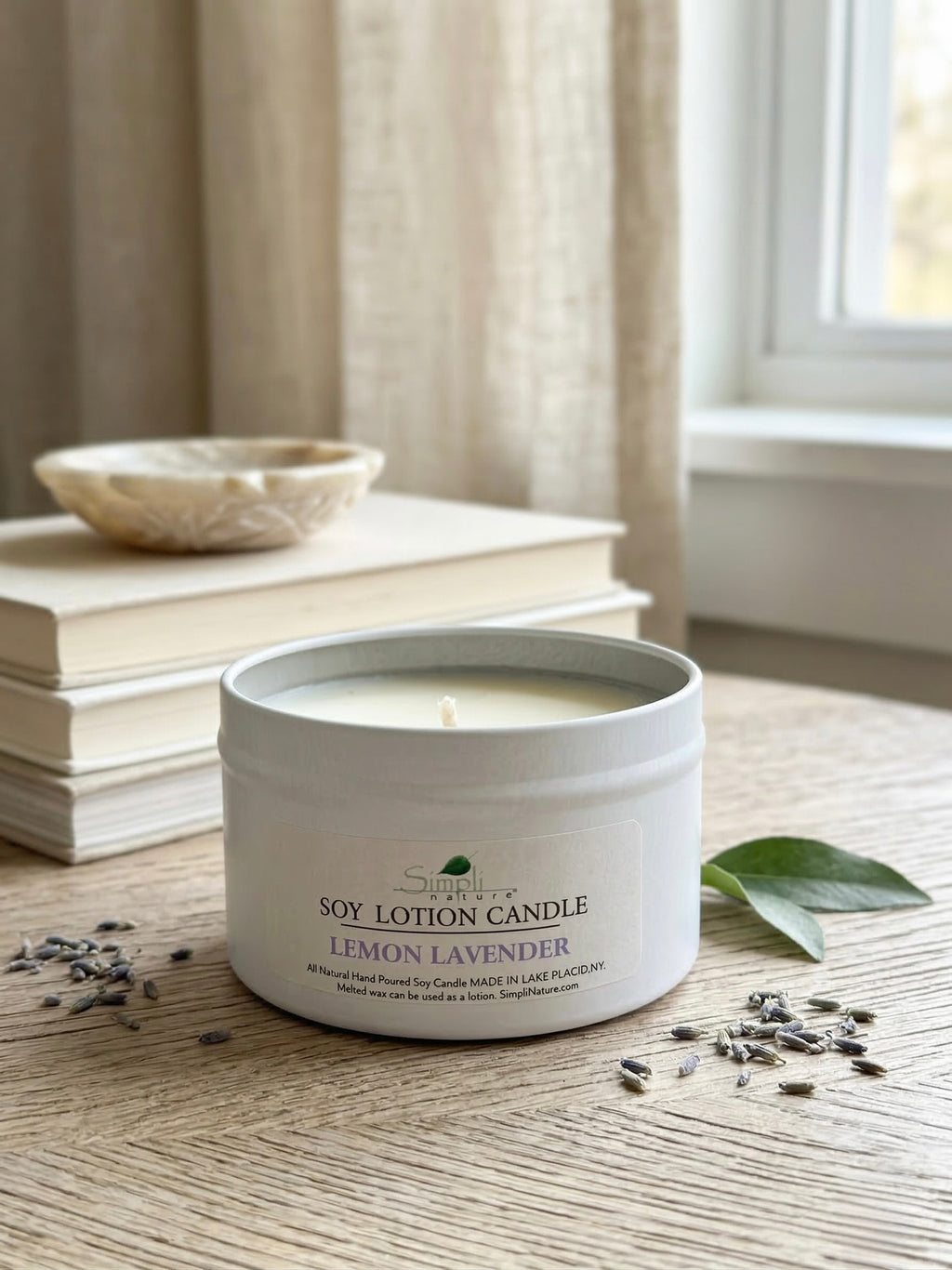 Lemon Lavender Soy Lotion Candle