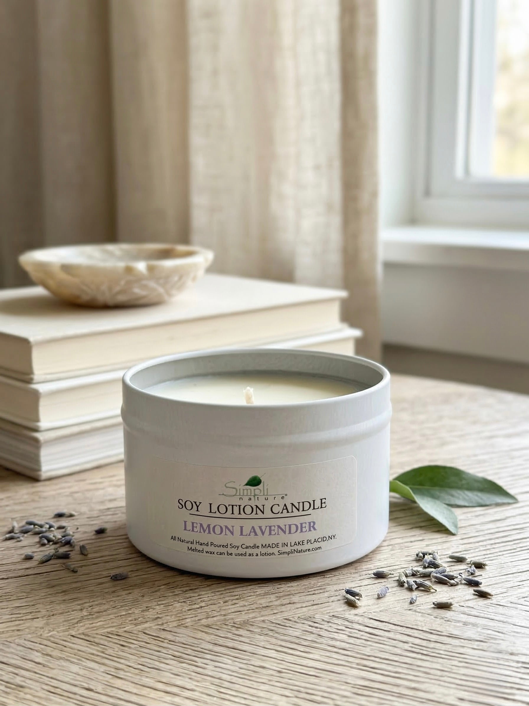 Lemon Lavender Soy Lotion Candle