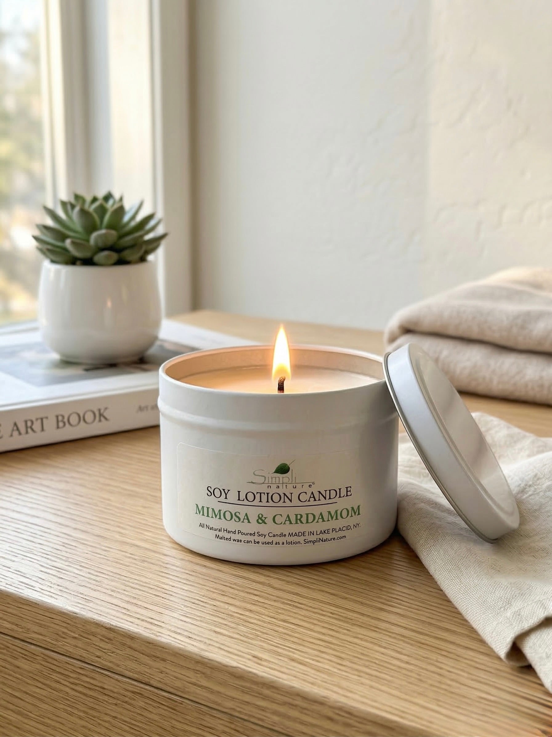 Mimosa & Cardamom Soy Lotion Candle