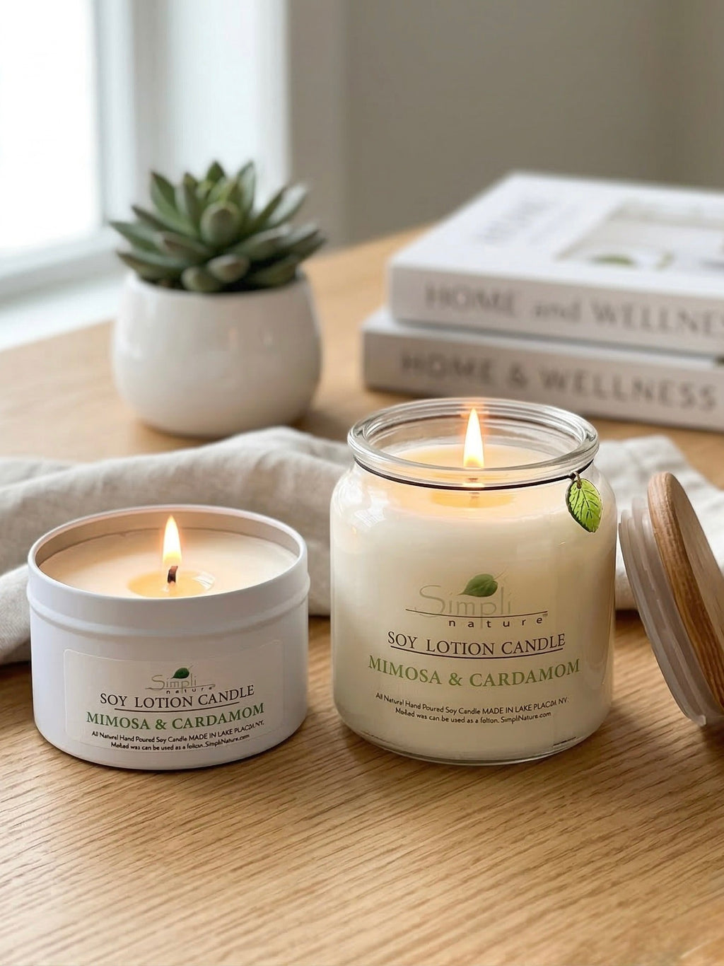 Mimosa & Cardamom Soy Lotion Candle