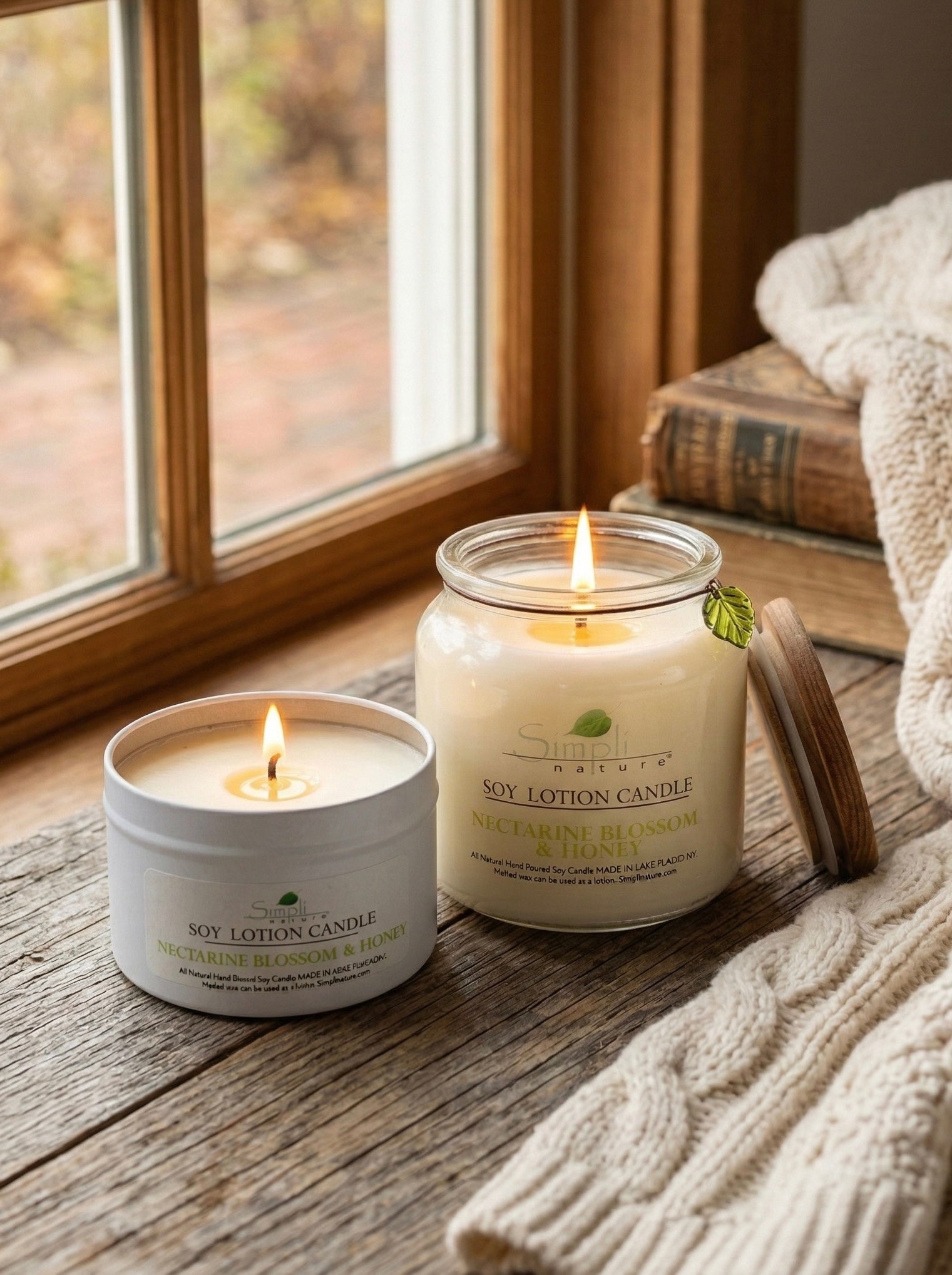 Nectarine Blossom & Honey Soy Lotion Candle