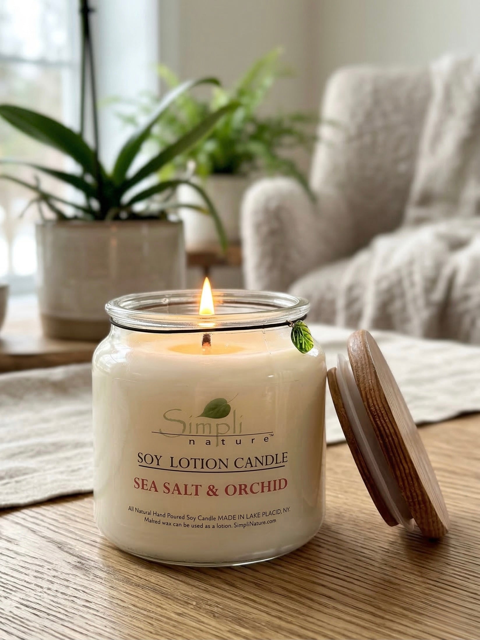 Sea Salt & Orchid Soy Lotion Candle