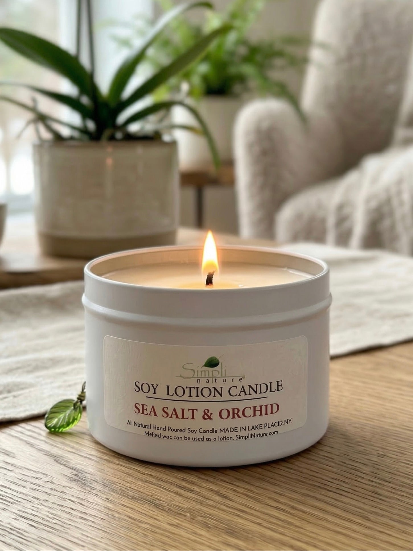 Sea Salt & Orchid Soy Lotion Candle