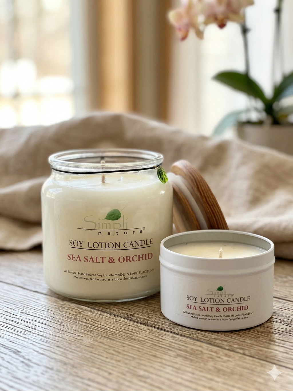 Sea Salt & Orchid Soy Lotion Candle