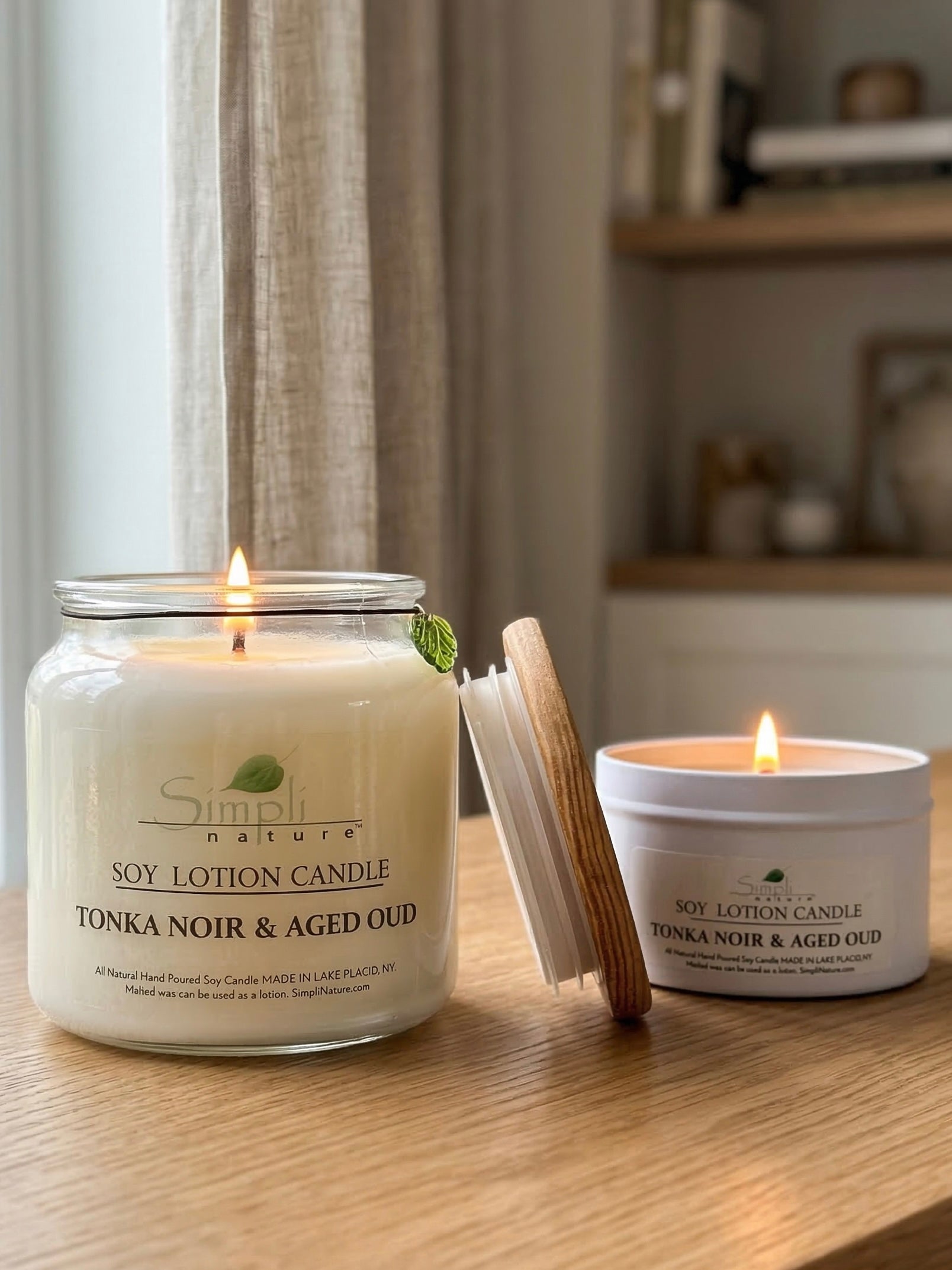 Tonka Noir & Aged Oud Soy Lotion Candle