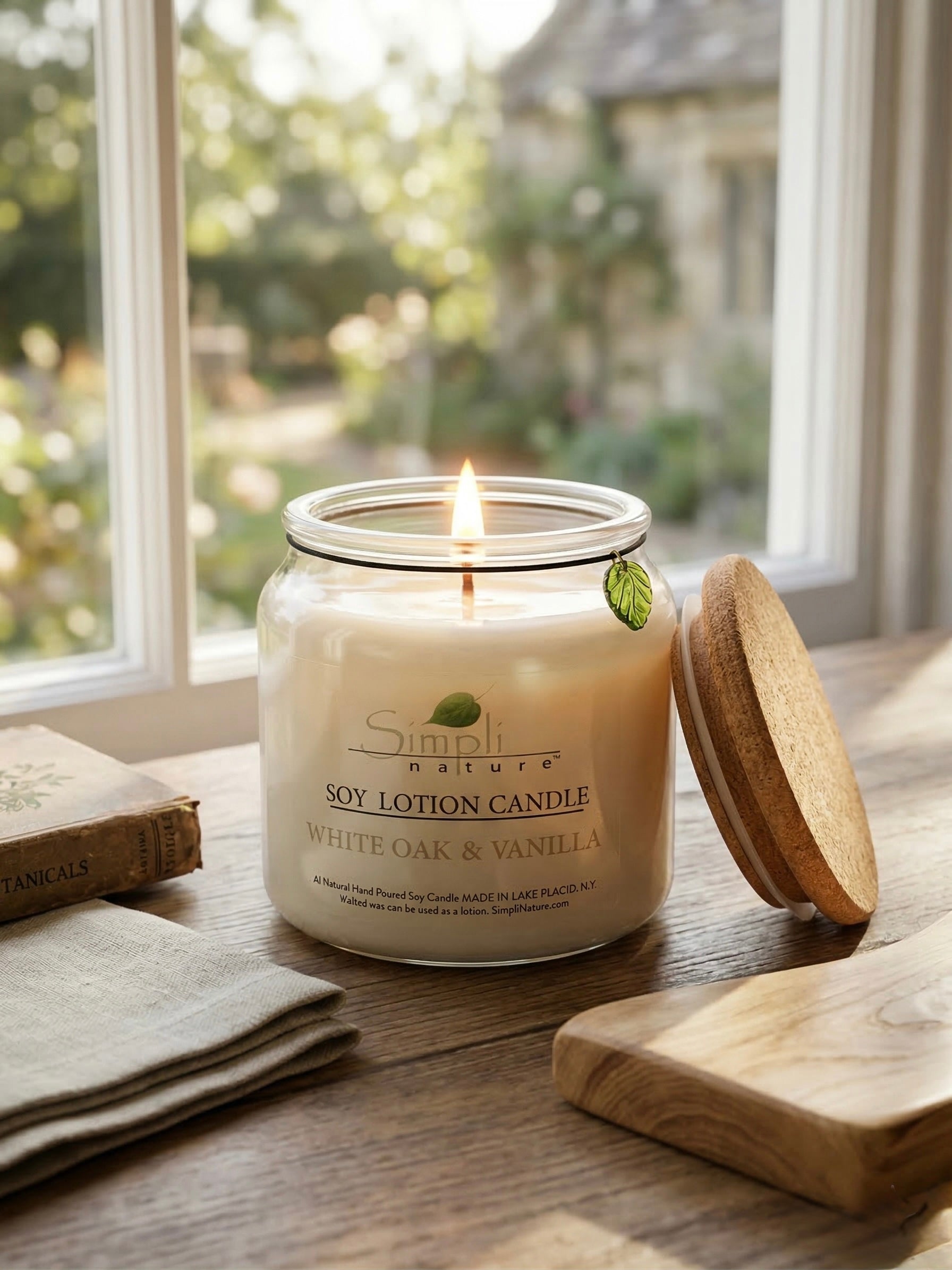 White Oak & Vanilla Soy Lotion Candle