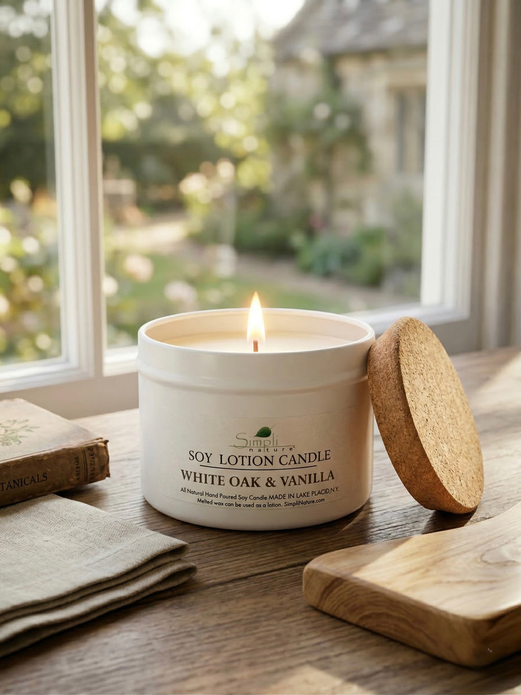 White Oak & Vanilla Soy Lotion Candle