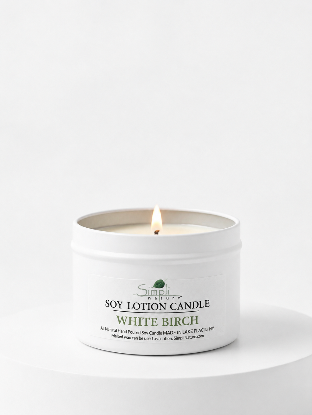 White Birch Soy Lotion Candle